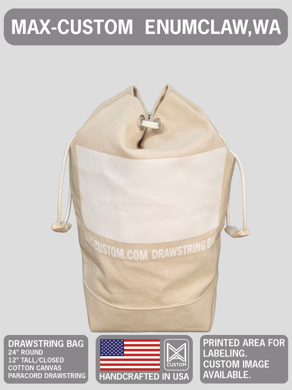 Max-custom Drawstring bag
