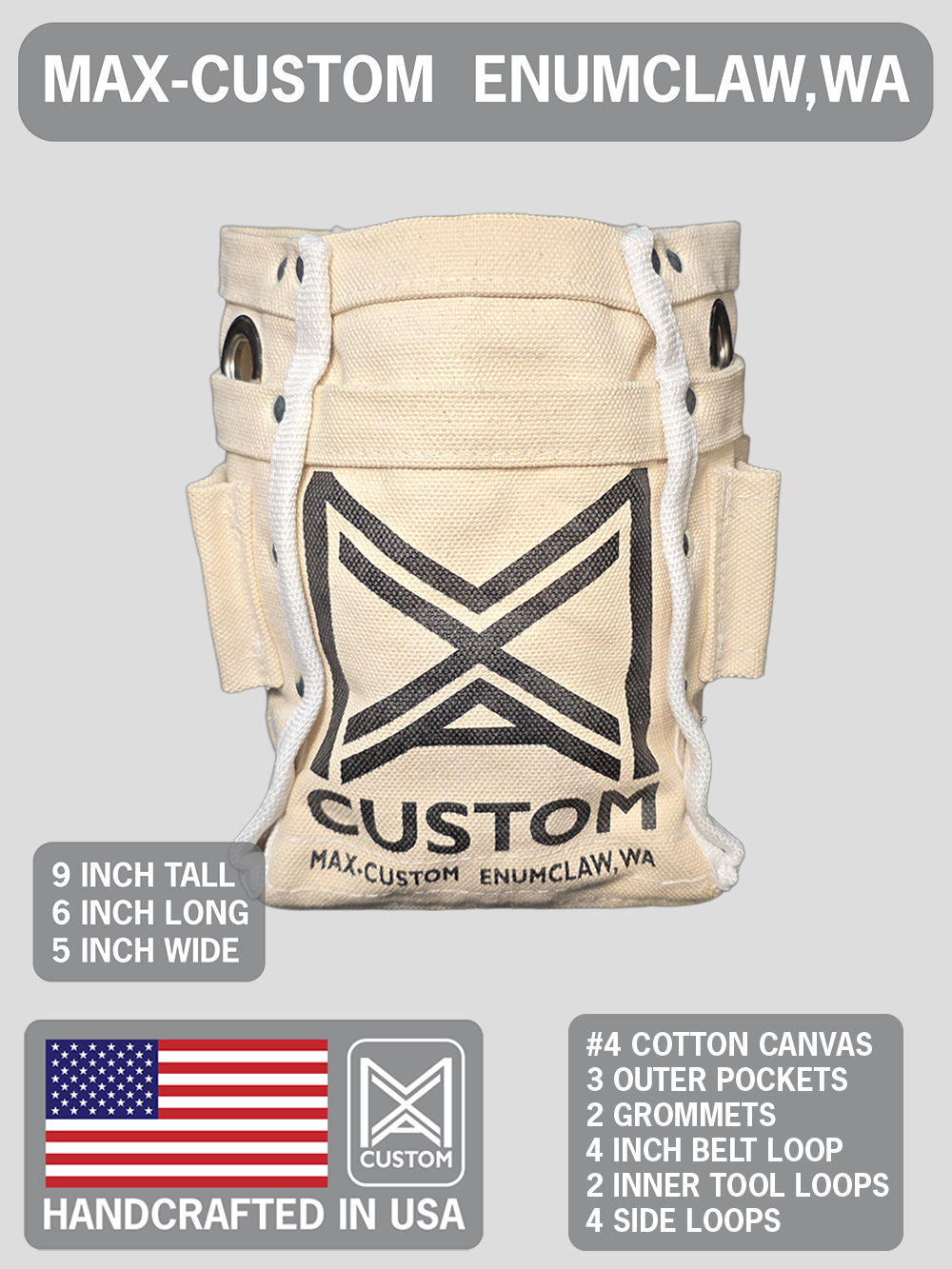 Max-Custom Bolt bag/Tool bag "Logo"