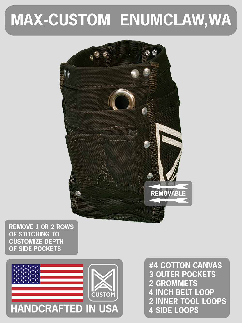 Max-Custom Bolt bag/Tool bag "Logo"