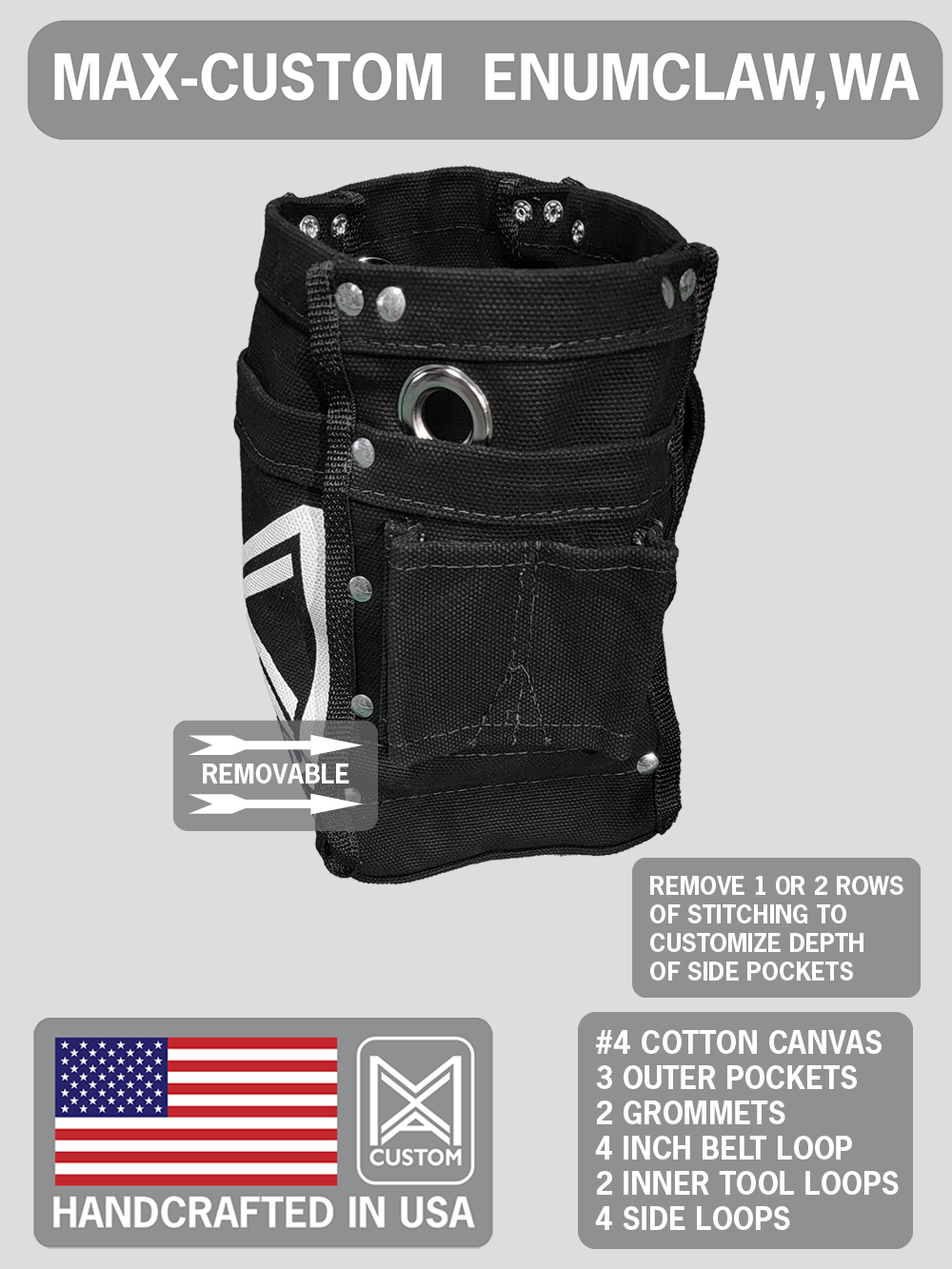 Max-Custom Bolt bag/Tool bag "Logo"