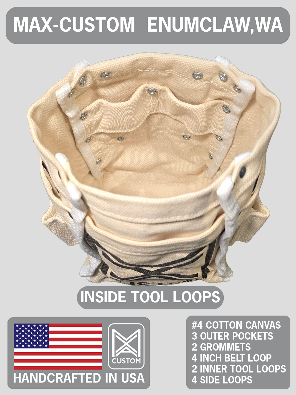 Max-Custom Bolt bag/Tool bag "Logo"